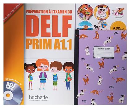 Super Pack: Delf Prim A1, Mon Petit Carnet + Stickers