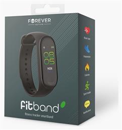 Forever SB-50 Activity Tracker με Παλμογράφο Μαύρο