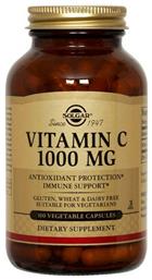 Solgar Vitamin C Βιταμίνη 1000mg 100 x 1 φυτικές κάψουλες 100τμχ