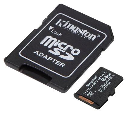 Kingston Industrial microSDXC 64GB Class 10 U3 V30 A1 UHS-I