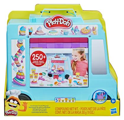 Hasbro Play-Doh Πλαστελίνη - Παιχνίδι Ice Cream Truck για 3+ Ετών, 5τμχ