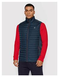 Jack & Jones Αμάνικο Ανδρικό Χειμωνιάτικο Μπουφάν Puffer Navy Μπλε από το Spartoo