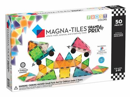 Magna-Tiles Μαγνητικό Παιχνίδι Κατασκευών Frost Colors Grand Prix για Παιδιά 3+ Ετών