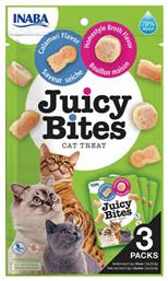 Inaba Churu Cat Juicy Bites Λιχουδιές Σνακ με Σπιτικό Ζωμό & Καλαμάρι για Ενήλικες Γάτες 33.9gr