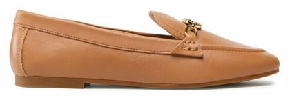 Ralph Lauren Averi Δερμάτινα Γυναικεία Loafers σε Καφέ Χρώμα