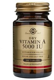 Solgar Vitamin A Βιταμίνη 5000iu 100 ταμπλέτες