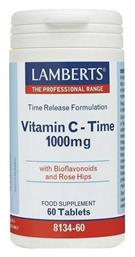 Lamberts Vitamin C Time Βιταμίνη για Ενέργεια & Ανοσοποιητικό 1000mg 60 ταμπλέτες