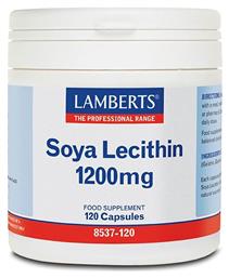 Lamberts Soya Lecithin Συμπλήρωμα Διατροφής με Λεκιθίνη 1200mg 120 κάψουλες