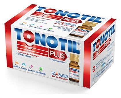 Tonotil Plus Βιταμίνη 15τμχ x 10ml για Ενέργεια