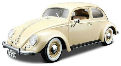 Bburago Volkswagen Kafer-Beetle (1955) Beige για 3+ Ετών