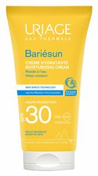 Uriage Bariesun Moisturizing Cream Αδιάβροχη Αντηλιακή Κρέμα Προσώπου SPF30 50ml