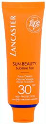 Lancaster Sun Beauty Sublime Tan Αδιάβροχη Αντηλιακή Κρέμα Προσώπου SPF30 50ml