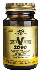 Solgar Formula VM-2000 Πολυβιταμίνη για Ενέργεια & Ενίσχυση του Ανοσοποιητικού 30 ταμπλέτες