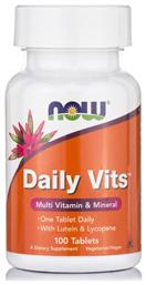 Now Foods Daily Vits Πολυβιταμίνη 100 ταμπλέτες