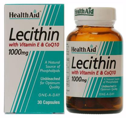 Health Aid Lecithin with Vitamin E & Q10 1000mg 30 x 1 κάψουλες
