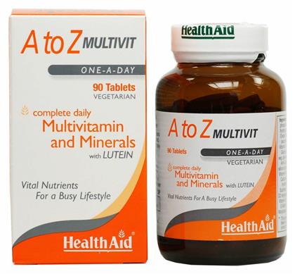 Health Aid A To Z Multivit Πολυβιταμίνη 90 x 1 ταμπλέτες 90τμχ