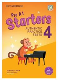 Pre A1 Starters 4 Student's Book With Answers With Audio With Resource Bank Authentic Practice Tests