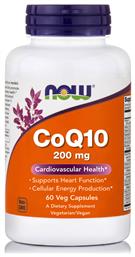 Now Foods CoQ10 200mg 60 φυτικές κάψουλες