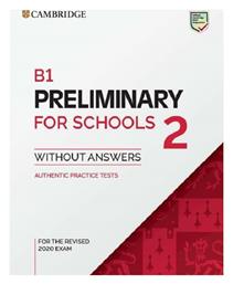 B1 Preliminary for Schools 2 Student's Book Without Answers