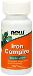 Now Foods Iron Complex 100 ταμπλέτες