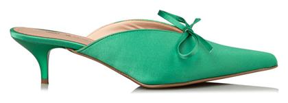 Envie Shoes Mules με Λεπτό Χαμηλό Τακούνι σε Πράσινο Χρώμα