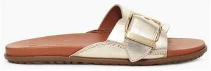 Ugg Australia Δερμάτινα Σανδάλια Pale Gold Metallic