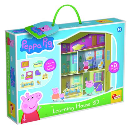 Lisciani Giochi Παιχνίδι Κατασκευών Χάρτινο Peppa Pig House 3D για Παιδιά 3+ Ετών