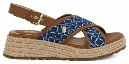U.S. Polo Assn. Kate 005 Καλοκαιρινές Γυναικείες Πλατφόρμες σε Στυλ Εσπαντρίγιας