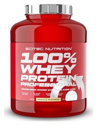 Scitec Nutrition 100% Whey Professional with Added Amino Acids Πρωτεΐνη Ορού Γάλακτος Χωρίς Γλουτένη με Γεύση Βανίλια 2.35kg