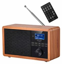 Adler AD1184 Επιτραπέζιο Ραδιόφωνο Ρεύματος DAB+ με Bluetooth και USB Καφέ