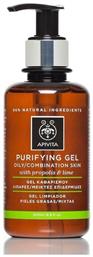 Apivita Gel Καθαρισμού Purifying με Πρόπολη & Lime για Λιπαρές Επιδερμίδες 200ml