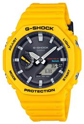 Casio G-Shock Ρολόι Χρονογράφος Μπαταρίας με Κίτρινο Καουτσούκ Λουράκι