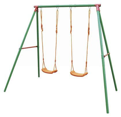 Escape Κούνια Διπλή Μεταλλική 200x100x63εκ. για 3+ Ετών Πράσινη