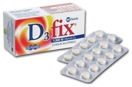 Uni-Pharma D3 Fix Βιταμίνη 1200iu 60 x 1 ταμπλέτες 60τμχ