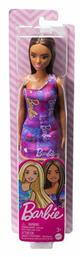 Barbie Dark Skin Doll with Purple Dress για 3+ Ετών