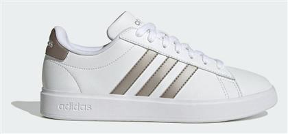 Adidas Grand Court Cloudfoam Γυναικεία Sneakers Cloud White / Platinum Metallic