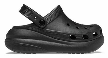 Crocs Classic Crush Ανατομικά Σαμπό Μαύρα