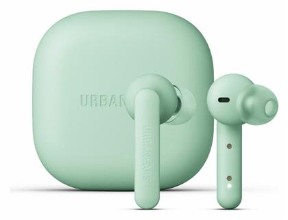 Urbanears Alby In-ear Bluetooth Handsfree Ακουστικά με Θήκη Φόρτισης Light Green