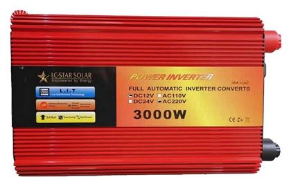 Inverter Αυτοκινήτου Καθαρού Ημιτόνου 3000W για 12V DC