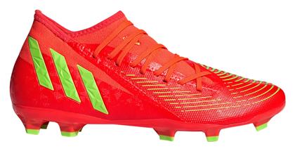 adidas Predator Edge.3 FG Χαμηλά Ποδοσφαιρικά Παπούτσια με Τάπες Solar Red / Team Solar Green / Core Black