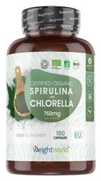 WeightWorld Spirulina Chlorella 750mg 180 κάψουλες