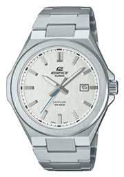 Casio Edifice Ρολόι Μπαταρίας με Ασημί Μεταλλικό Μπρασελέ