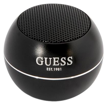 Guess Mini Ηχείο Bluetooth 3W με Διάρκεια Μπαταρίας έως 4 ώρες Μαύρο