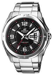 Casio Edifice Ρολόι Μπαταρίας με Ασημί Μεταλλικό Μπρασελέ