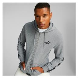 Puma Essentials Ανδρική Φούτερ Ζακέτα με Κουκούλα και Τσέπες Γκρι από το SportsFactory