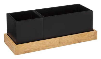 Ξύλινος Οργανωτής Γραφείου σε Μαύρο Χρώμα 10.4x10.9x29εκ. 1τμχ από το Spitishop