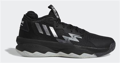 adidas Dame 8 Ψηλά Μπασκετικά Παπούτσια Core Black / Silver Metallic / Grey Six