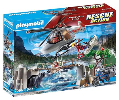 Playmobil Action Canyon Copter Rescue για 5-12 ετών