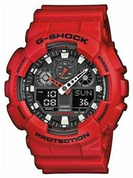 Casio G-Shock Αναλογικό/Ψηφιακό Ρολόι Χρονογράφος Μπαταρίας με Κόκκινο Καουτσούκ Λουράκι