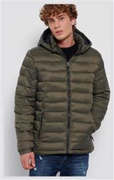 Funky Buddha Μπουφάν Puffer Χακί από το Outletcenter